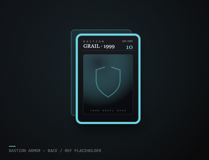 Back Armor — PSA slab in a bumper and clear back plate