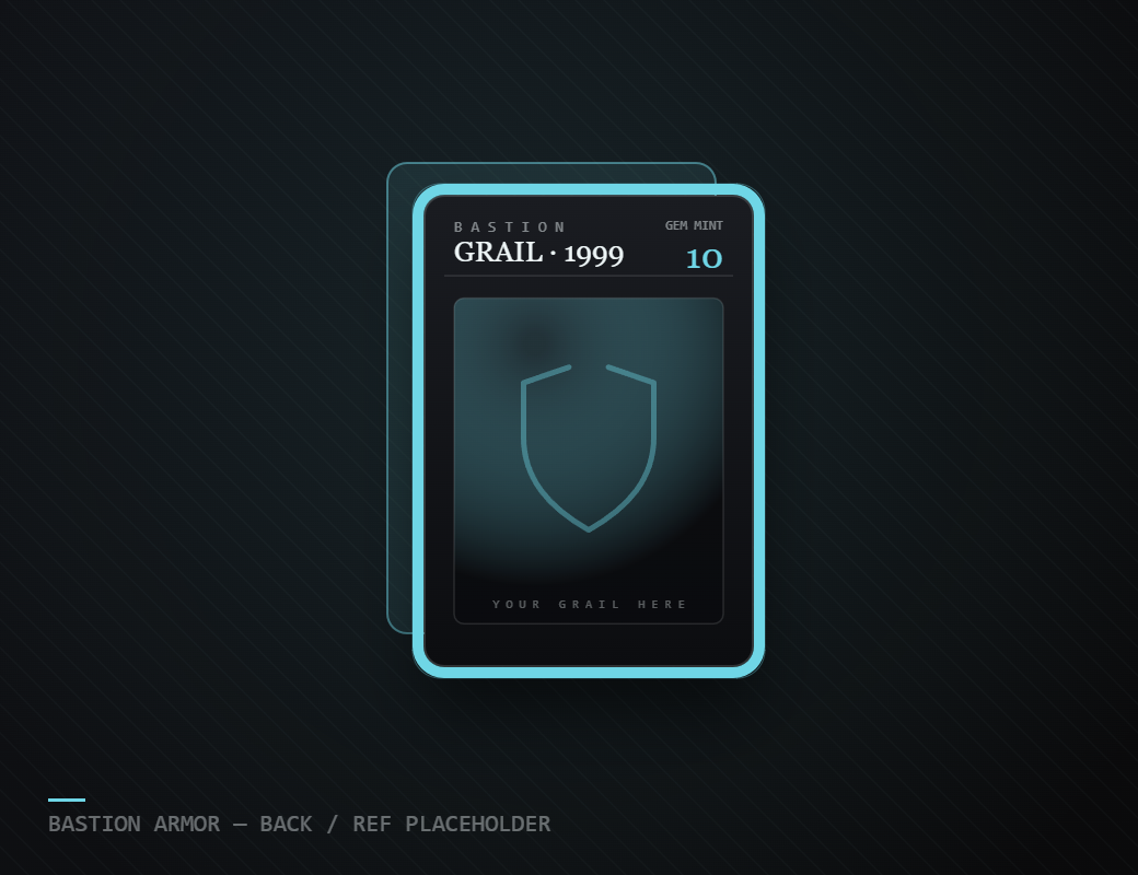 Back Armor — PSA slab in a bumper and clear back plate